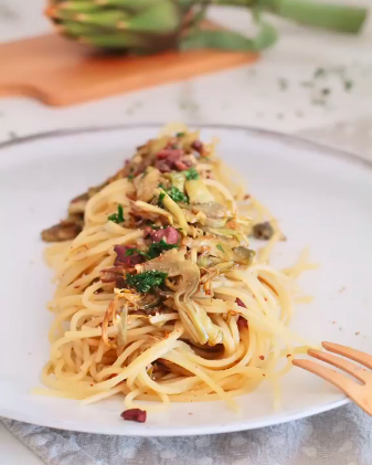 Cavallo di battaglia pasta con carciofi