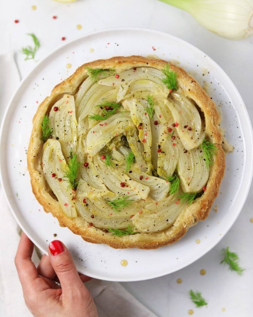 Cavallo di battaglia torta rovesciata di finocchi